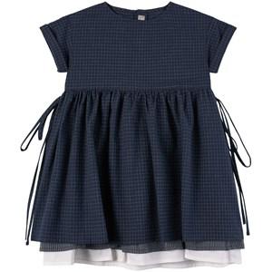 Il Gufo Navy Chequered Dress 10 Years - Dresses - 10 years - Navy
