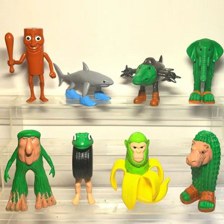 st Italienska Brainrot Figurer Set – Tralalero, Bombardino, Crocodilo, Bananini – Samlarfigurpresent{BT}