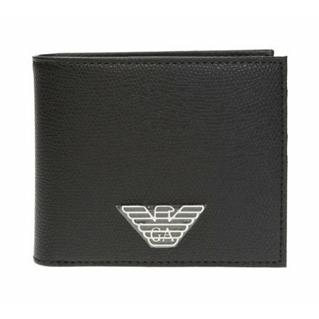 Emporio Armani Wallets Cardholders , Zwart , Heren , Maat: ONE Size Portefeuilles