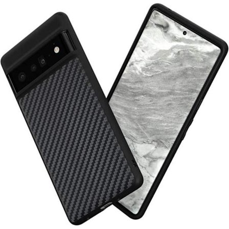 Bumper Skal - RHINOSHIELD - Pixel 6 Pro - Stötskyddsteknik - Premium Finish - Kolfiber