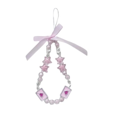 Koreansk Mode Bowknot Blomst Mobiltelefonkæde Telefon Snøre Akryl Perlebesat Telefon Charm Nøglering Rygsæk Taske Ornament