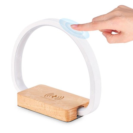 Trådløs nattbordslampe med lader, berøringsbordlampe med USB-port, Be