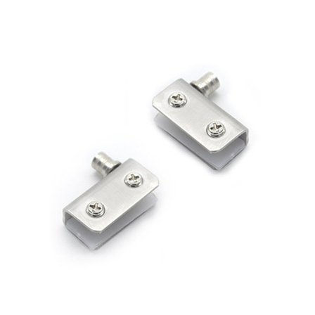 Pakke med glassdørhengsler 90° svinghengsel, hullfri glass,