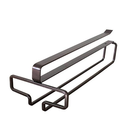 Vinglas hållare stämningsställ hängare under skåp vinglasställ kök hängande(Brun)