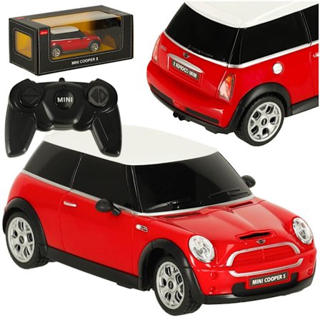 RC bil 1:24 MINI COOPERS rød