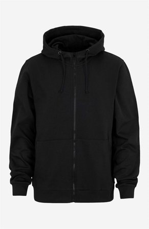 Cellbes of Sweden - Enfärgad huvtröja med dragkedja - svart - för herrar - 8XL