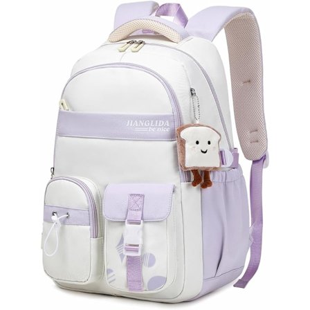 Skolesekk mellomtrinnet og ungdomsskolen jenter casual college skolesekk for tenåringsjenter utendørs ryggsekker
