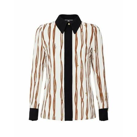 Elisabetta Franchi Fantasy shirt Ermes Sort, Dame Skjorter