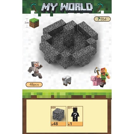 My World Rakennuspalikkasarja, sisältää 48 kuusikulmaista magneettilelua (The Last Gate)