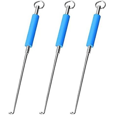 3 stk. Fiskekroker i Rustfritt Stål, Bærbare Fiskekrokfjerner, Avkrokingsverktøy, Fisketilbehør