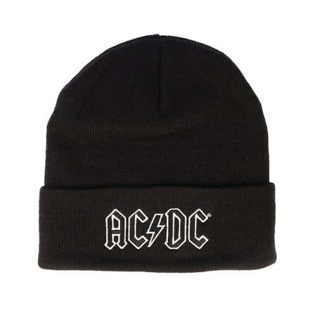 American Needle - ACDC Knit Black Cuff Cuff Black Beanie - @ Hatstore
