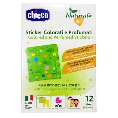 Chicco Natural Zanza Sticker Antizanzara Colorati E Profumati 12