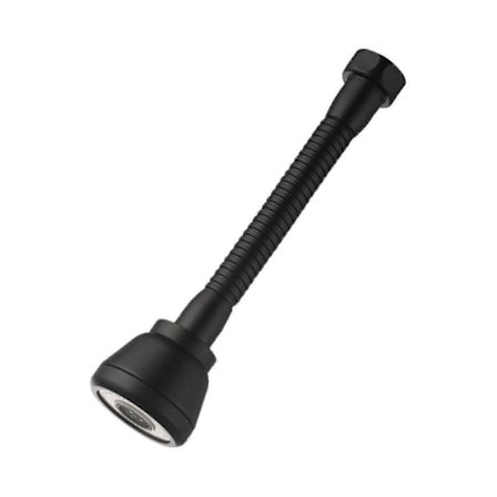 360° Roterbart Kranhuvud Kranförlängare Stänksäker Kökskran Spruta Med 3 Lägen Vattenbesparande Svart Koppar Vattenkranhuvud