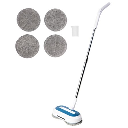 Shine Spinner Mop Deluxe Trådlös Roterande Golvrengörare med LED och Vattentank