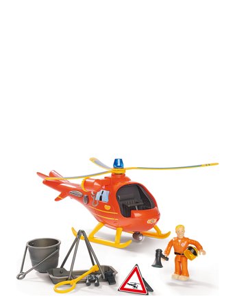 Simba Toys | Fireman Sam Helicopter Wallaby With Figurine | ONE SIZE