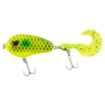 Fladen Scary Tail 18g - Limegreen Grey Pattern