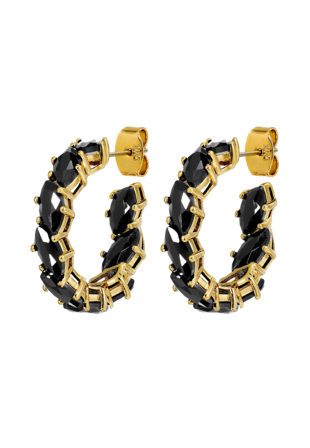 Dyrberg & Kern TAMARIN BLACK Örhänge Smycken klockor Dam Svart ONESIZE