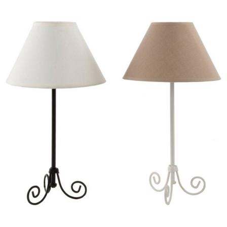 Bordslampa Dkd Home Decor Svart Metall Brun Polyester 220 V 40 W