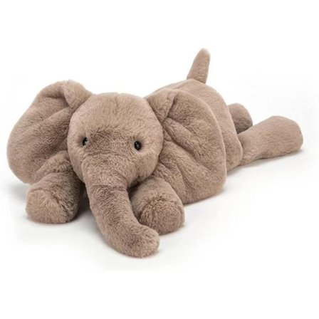 Jellycat Smudge Elefant Gosedjur, Medium 24 cm - Elefant Plyschleksak - Klassisk Barngåva, TH