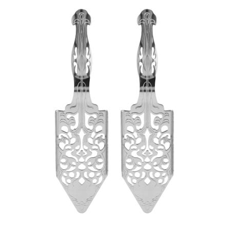2 st Absintskedar, Rostfritt stål Absint Cocktailsked Tillverkningssats Gothic Absinthe