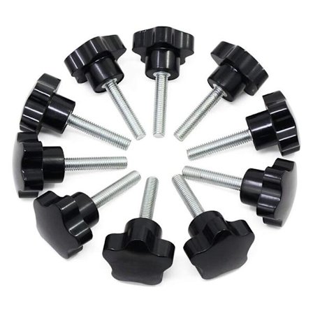 10 stk M8 X 40 mm X 32 mm gjengeklemme knott erstatning stjerne hånd knott klemme skrue hann gjenge klemme skrue