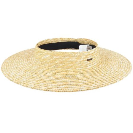 Brixton - Beige straw Hatt - Joanna Visor Honey Straw Hat @ Hatstore