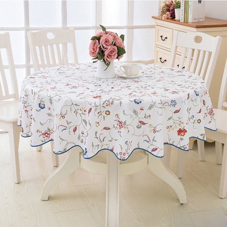 Rund vinyl voksdug blonde dug med vandtæt PVC plast