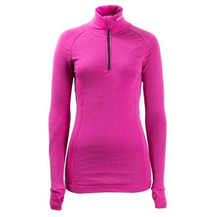 Brynje Women's Arctic Zip Polo Women base layer tops Pink XS
