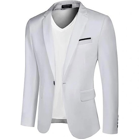 (pow yeah!) Herr Regular Fit Athleisure Blazer Casual Kostym XXL