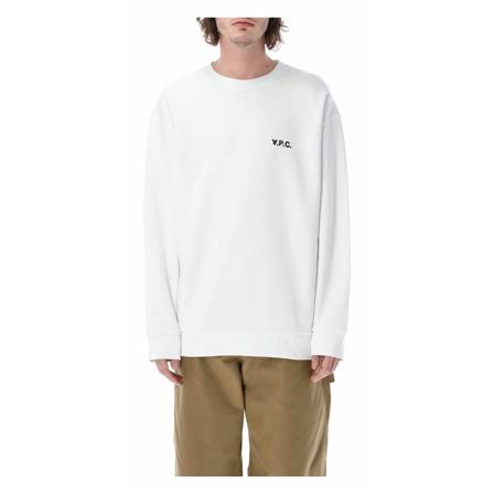 A.p.c. Men& Clothing Strik White Ss23 Hvid, Herre Sweatshirts