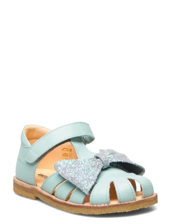 Sandals - Flat - Closed Toe - Shoes Summer Shoes Sandals Grønn ANGULUS*Betinget Tilbud