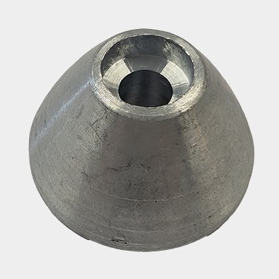 Anode en zinc Polipodio, compatible avec propulseur d'étrave avec tunnel Ø125 mm