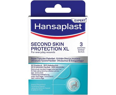 Hansaplast Plaster Second Skin XL 3 stk, Medicin & Pleje, Plastre, Øvrige