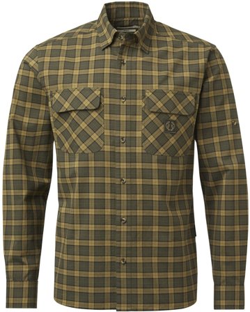 Chevalier Creek Shooting Fit Coolmax Shirt paita, Moss Checked