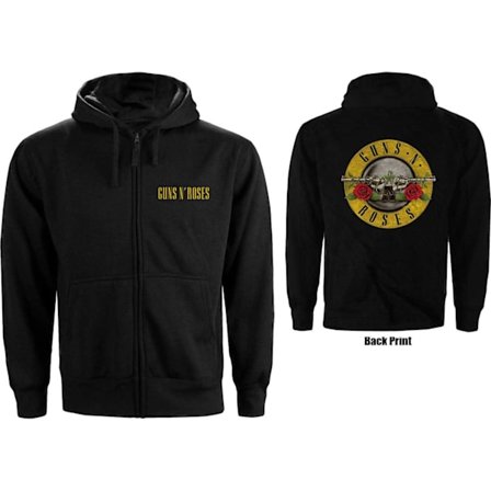 Guns N Roses Dam/Dam Full Zip Hoodie S Svart