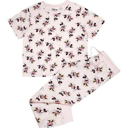 Disney Dam/dam Jazz Minnie Mouse All-over Print Lång Pyja