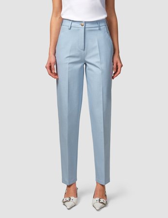 Shaping New Tomorrow - Dame - Essential Pants - Sky Blue Melange - Tapered - Størrelse 24/28