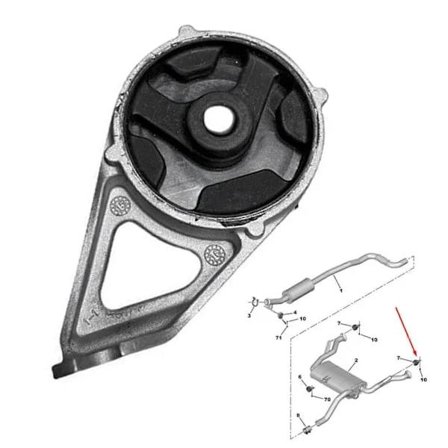 Bil Eksosrør Bakre Feste 9674325480 For Peugeot Citroen 308s 3008 408 C4 C5 w12728149