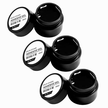 3 kpl Kiinteitä Kynsivihjeitä Geeliliima Läpinäkyvä UV LED Kynsi Sormien Pidennys Työkalu