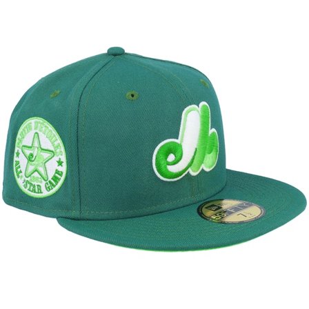 New Era - MLB Green fitted Czapka Z Daszkiem - Montreal Expos Courtyard 59FIFTY Asg Emg Fitted @ Hatstore