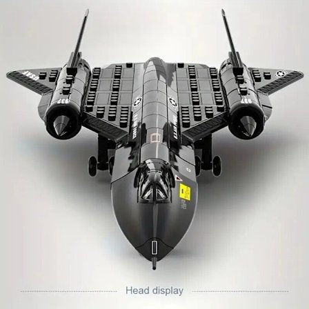 SR-71 Blackbird Spaningsflygplan Modell Byggklossar Set Leksaker