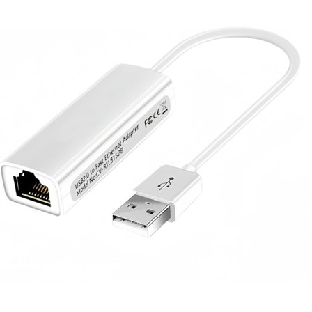 USB till Ethernet-adapter med PXE, MAC-adresskloningsstöd (Ethernet till USB 2.0-adapter, Ethernet-adapter för bärbar dator) som stöder 10/100 Mbps 