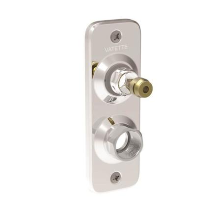 Vatette V6 Koblingsbeslag 2-rør, 15 (1/2") 1x15 mm, Installation