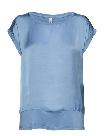 Sc-Thilde Blouses Short-sleeved Blå Soyaconcept