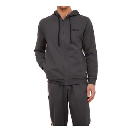 Hugo Boss, Loungewear sweatshirt with zip Grijs, Heren, Maat:L