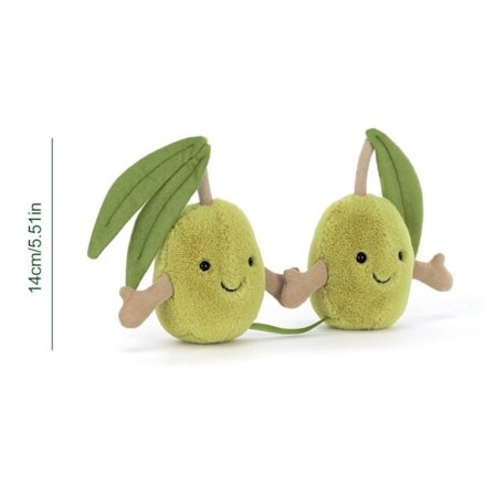 JellyCat Sällsynta Amuseable Oliver 14cm Utgången Frukt Plysch BNWT mjuk leksak