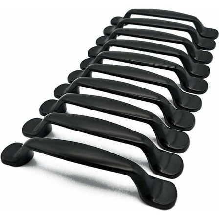 Sats med 10 aluminiumkökshandtag, handtag till sovrumsmöbler, 128 mm