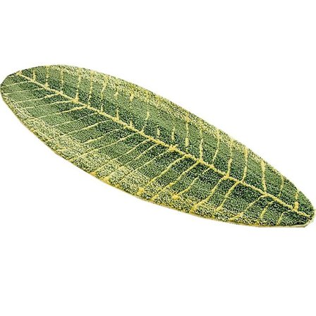 Grön halkfri badrumsmatta med palmbladmönster Snabbtorkande köksbadrumsmatta 40x60cm