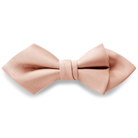 Rose Pink Pre-Tied Grosgrain Diamond Tip Bow Tie for Men - Pre-tied bow ties