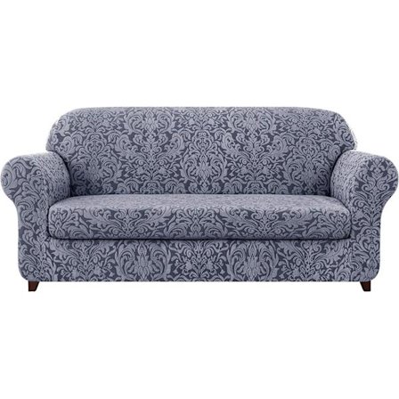 Sofa- ja sohvanpäällinen 2-osainen Jacquard Damask -sohvanpäällinen
